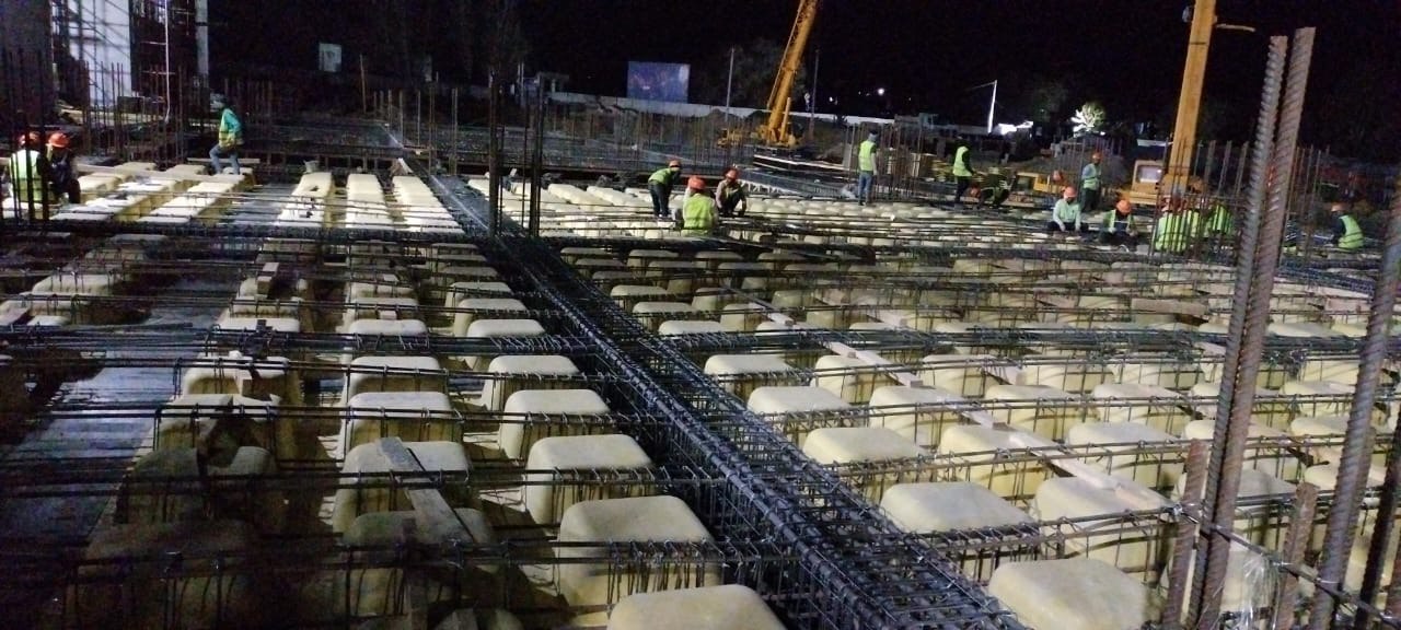 Slab reinforcement — pre-pour inspection
