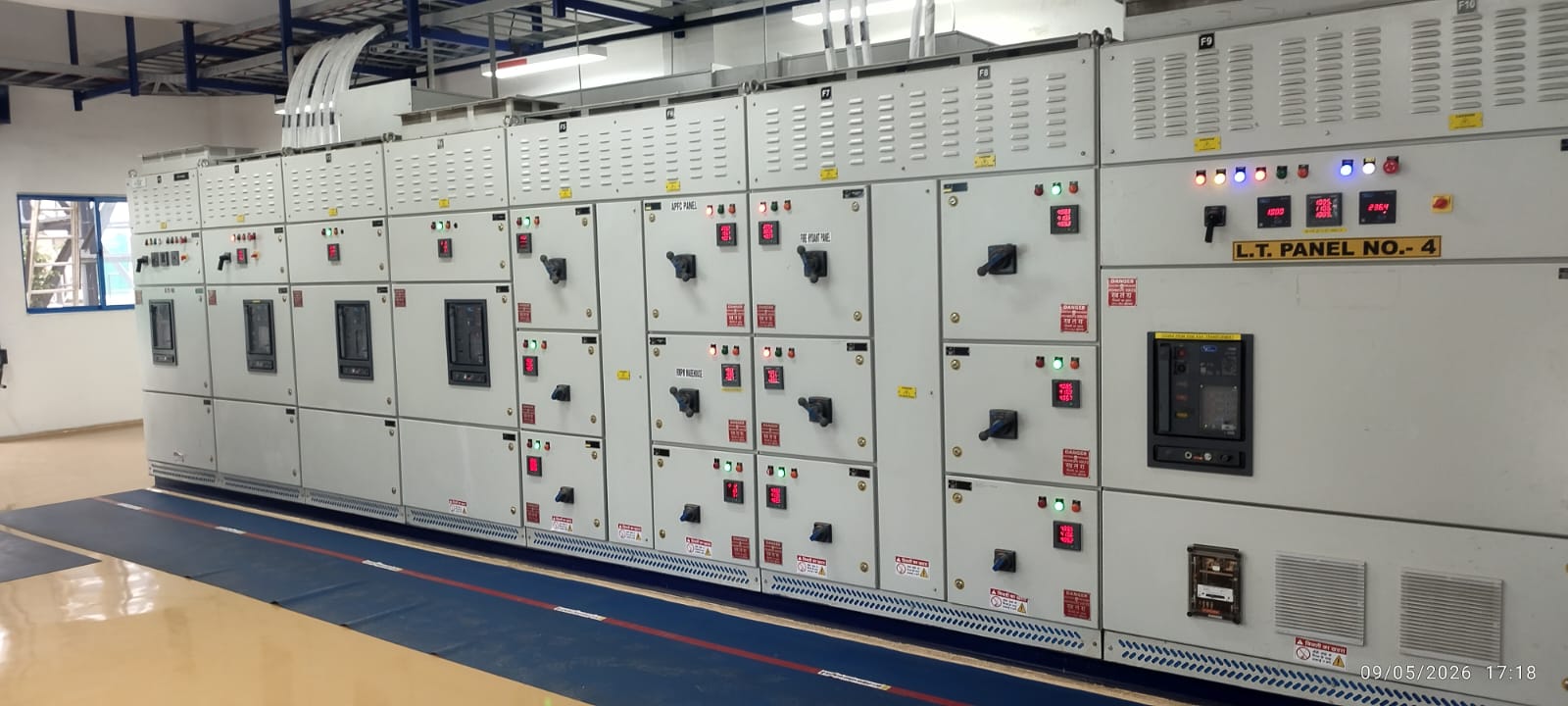 L.T. Panel No. 4 — synchronizing & metering line-up
